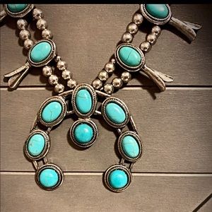 Turquoise Squash Blossom